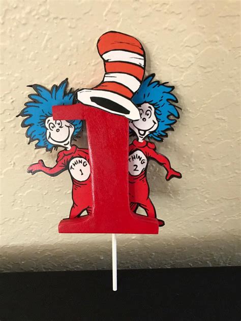 thing 1 and thing 2 cake toppers|thing one thing 2 cake.